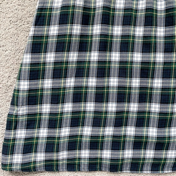 NWT American Eagle Outfitters Puff-Sleeve Plaid Smocked Babydoll Dress Tall - Picture 10 of 14